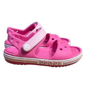 Crocs Girls Pink Sandals C6 Toddler Classic Croslite Summer Water Shoes